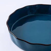 KSP Tuscana Fluted Pie Dish 29cm Dia. x 6cm (Peacock)