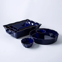 KSP Tuscana Fluted Bakeware Rect. Lrg 36.5x26x9cm  (Navy)