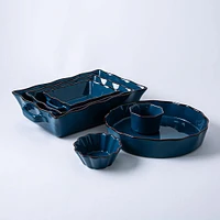 KSP Tuscana Fluted Bakeware Rect. Lrg 36.5x26x9cm (Peacock)