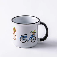 KSP Camper 'Bicycle' Ceramic Mug 500ml (White)