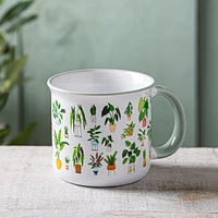 KSP Camper 'Plants' Ceramic Mug 500ml (White)