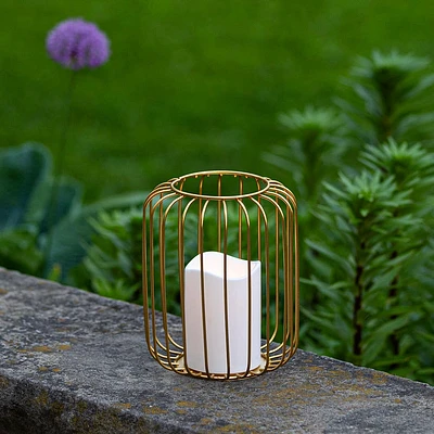KSP Layne LED Metal Lantern 15x15x18cm (Gold)