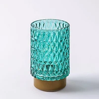 KSP Venezia Glass Shade with LED 8.5x8.5x13cm (Aqua)
