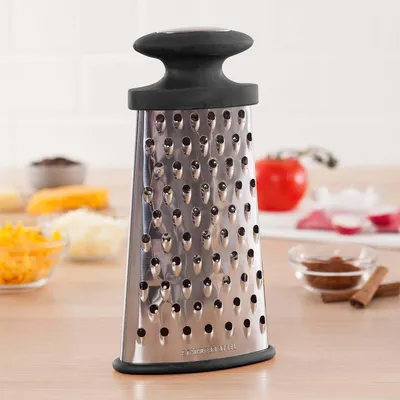 Task Ellipse 2-Sided Tower Grater Oval (Black/Stainless Steel)