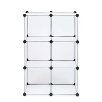 KSP Closet Cube Plastic Storage Cabinet (White/Black)