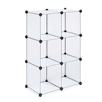 KSP Closet Cube Plastic Storage Cabinet (White/Black)