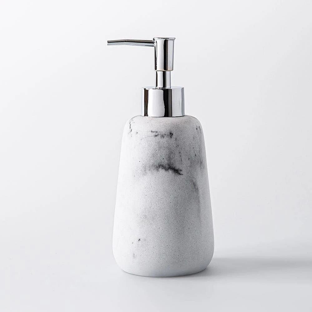 KSP Carrara Marble Resin Soap Pump (Grey/White)