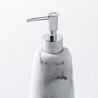 KSP Carrara Marble Resin Soap Pump (Grey/White)