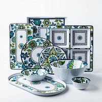 KSP Madrid Patioware Serve Tray Rectangle (Blue/Green)