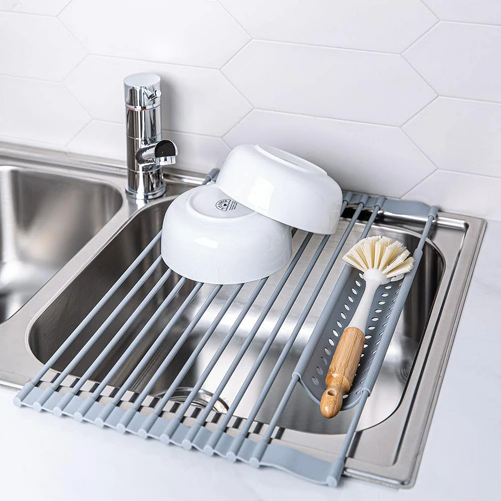 KSP SINKSMART Roll-Up Silicone Dish Drying Rack (Large)