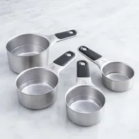 Oxo Good Grips Magnetic Measuring Cup - Set of 4 (Black/Stainless Steel)