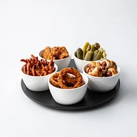 KSP Taco Porcelain Condiment Bowl - Set of 6 (White)