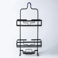 KSP Aquastor Rust-Free Aluminum Shower Caddy 3-Tier (Black)