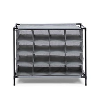 KSP Softstor 'Original' Fabric Shoe Cabinet 16-Shoe (Grey)