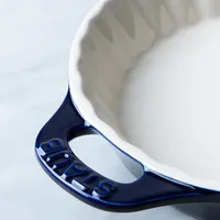 Staub En France Ceramic 9" Pie Dish (Dark Blue)