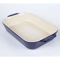 Staub En France Ceramic 13"x9" Rectangular Bake Dish (Dark Blue)