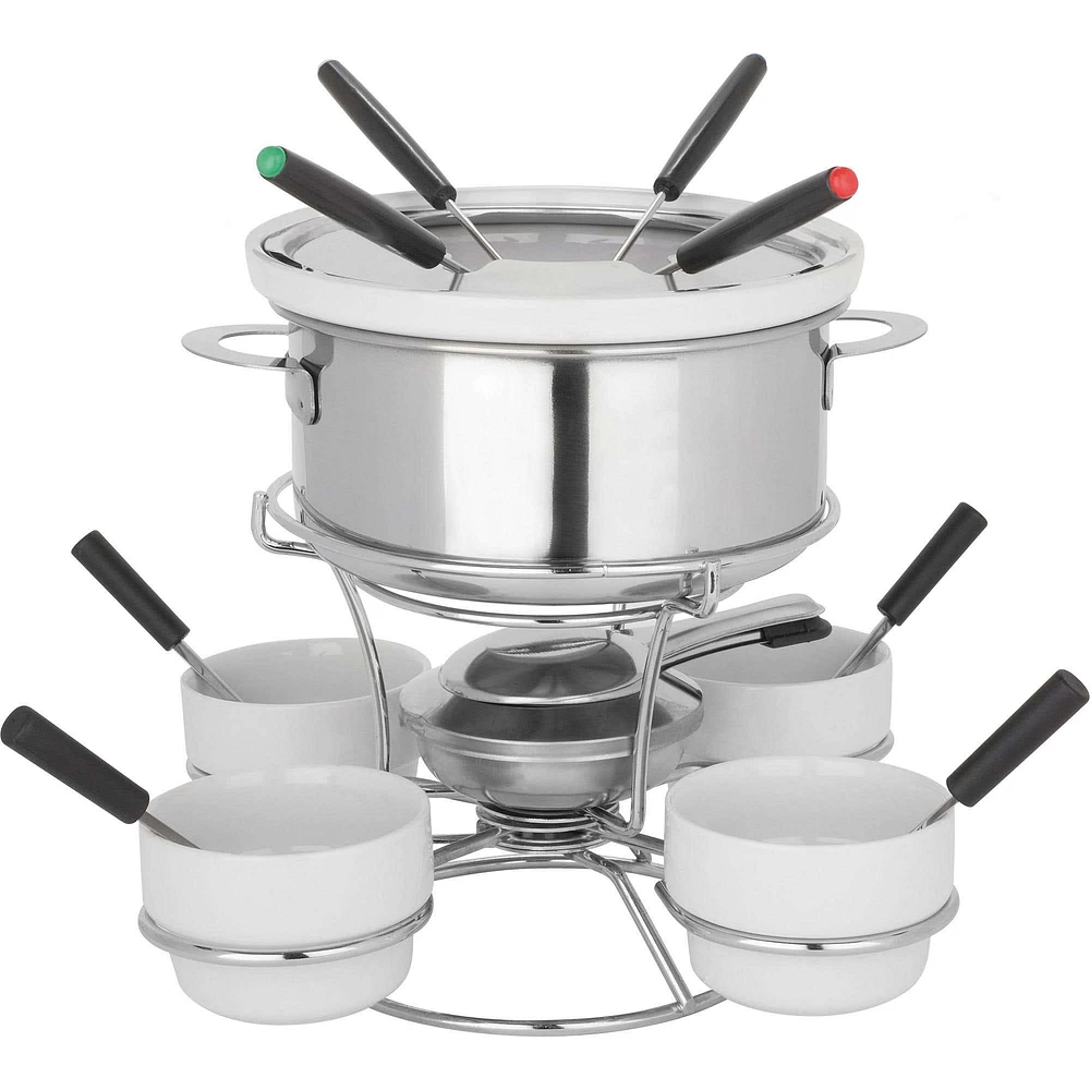 Trudeau Maison Fenty 3-In-1 Fondue with Turntable - Set of 18