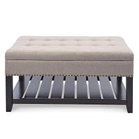 KSP Conrad Upholstered Storage Bench (Natural)