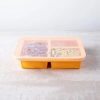 KSP Freezicube Silicone Food and Soup Tray 1+2 Cup 3 Cavity (Orange)
