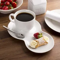 KSP Side Car Porcelain Cup & Saucer (White)