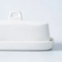 KSP Country Porcelain Butter Dish (White)