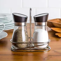 KSP Swivel Salt and Pepper Shaker with Stand - Set of 2
