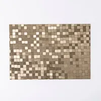 KSP Ritz Metallic 'Squares' PVC Placemat (Champagne)