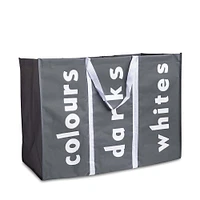 KSP Softsac Triple Laundry Hamper-Sorter (Grey)