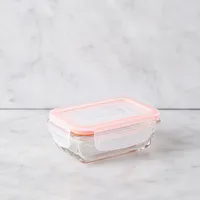KSP Clip It Glass 180ml Storage Container (Orange)