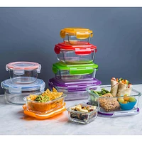 KSP Clip It Glass 600ml Storage Container (Green)