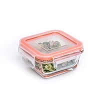 KSP Clip It Glass 150ml Storage Container (Orange)