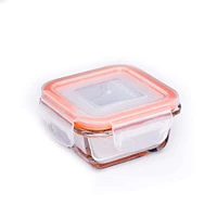 KSP Clip It Glass 150ml Storage Container (Orange)
