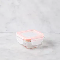 KSP Clip It Glass 150ml Storage Container (Orange)
