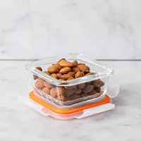 KSP Clip It Glass 150ml Storage Container (Orange)