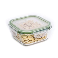 KSP Clip It Glass 495ml Storage Container (Green)