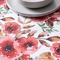 Easycare Printed 'Rose' Polyester Tablecloth 58x78"