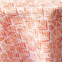 Easycare Printed 'Calme' Polyester Tablecloth 70" Dia. (Rust)
