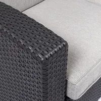 KSP Miami '2-Seat' Couch with Cushions (Brown/Grey)