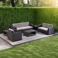 KSP Miami Square Table (Brown/Grey)