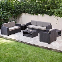 KSP Miami Square Table (Brown/Grey)