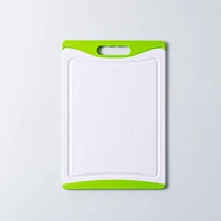 KSP Medium Dice Poly Cutting Board (Green/White)