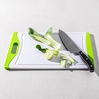 KSP Medium Dice Poly Cutting Board (Green/White)