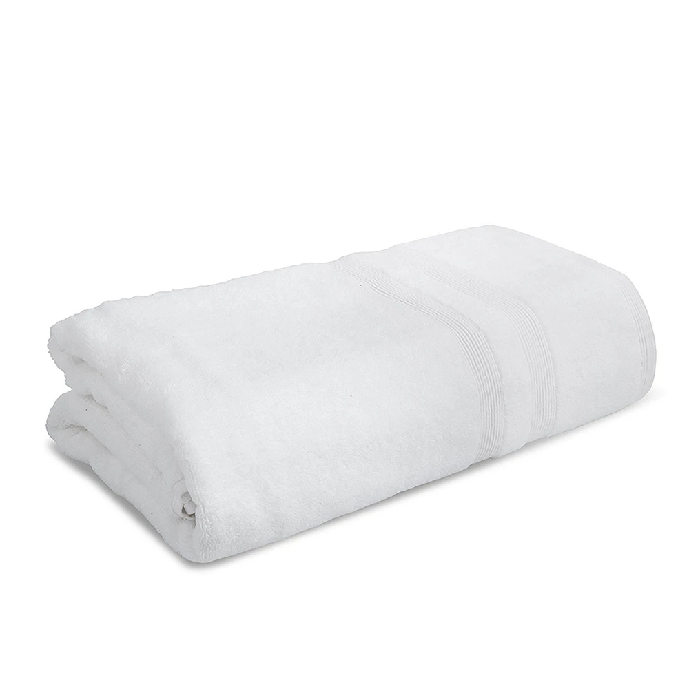 Moda At Home Allure Turkish Cotton Bath Sheet (White)