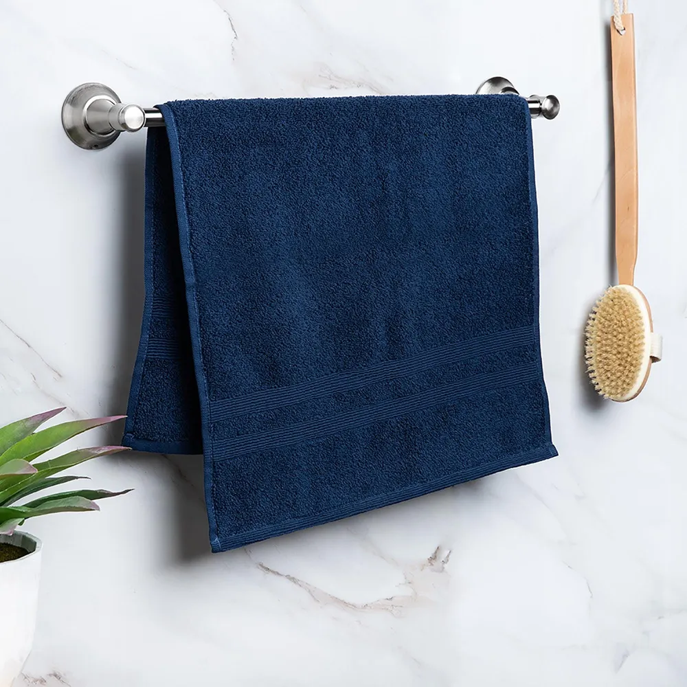 Moda At Home Allure Cotton Hand Towel (Indigo)