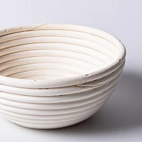 Eddingtons Banneton 750g/1.65lb Round Proving Basket Small (White)