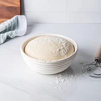 Eddingtons Banneton 750g/1.65lb Round Proving Basket Small (White)