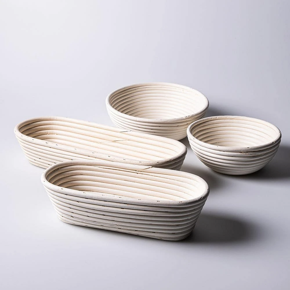 Eddingtons Banneton '1 Kl / 2.2 Lb' Oval Proving Basket Small (White)
