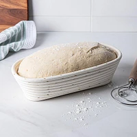 Eddingtons Banneton '1 Kl / 2.2 Lb' Oval Proving Basket Small (White)