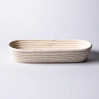 Eddingtons Banneton 1.5kg/3.3lb Oval Proving Basket Large (White)