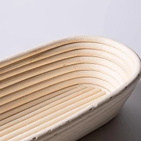 Eddingtons Banneton 1.5kg/3.3lb Oval Proving Basket Large (White)